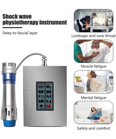 Jingedd Shock Wave Therapy Device | Deep Tissue Massage & Pain Relief | 7 Heads for Effective Electromagnetic Therapy - Buy Online on GoSupps.com