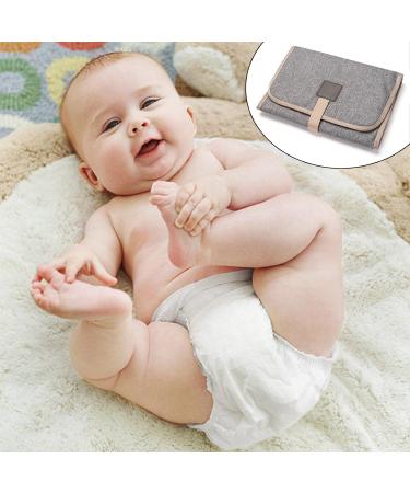 Portable Baby Wrap Pad - Breathable Washable Diaper Pad for Infants & Toddlers - Ideal On-the-Go Solution in Gray - Buy Online on GoSupps.com