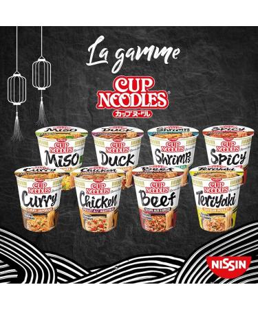 NISSIN Japanese Noodles - Spicy Curry Flavor - 1 box of 8 cups of 67g - Buy Online on GoSupps.com