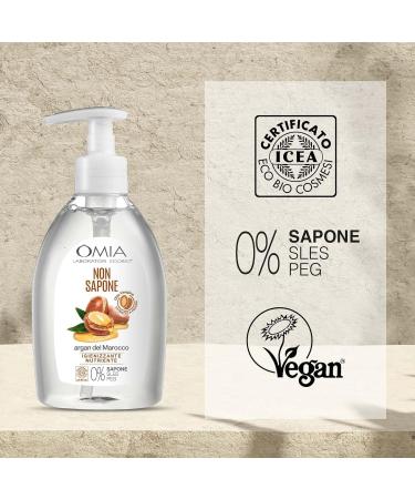 Omia Organic Eco-Soap with Moroccan Argan Oil Liquid for Hands and Face Elasticity Action Protection and Nourishing ... 300 ML (3 Packs) - Buy Online on GoSupps.com
