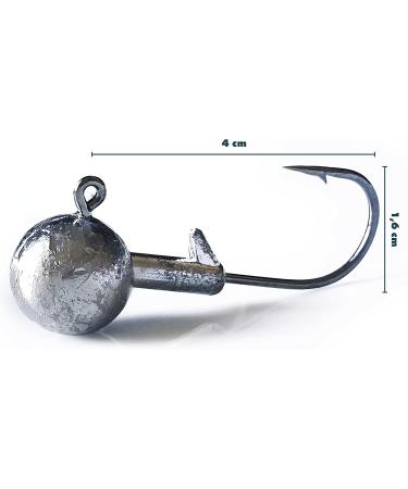 Elbfang Jig Head Set 3/0 | 12g 14g 18g 21g | 20 Jig Hooks | Perfect for Pike & Perch | Premium Rubber Bait Fishing Accessories - Buy Online on GoSupps.com