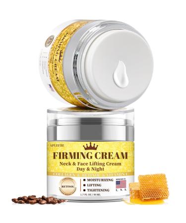 3% Retinol Cream Face Moisturizer Anti Aging Neck Firming Cream with Collagen Day & Night Face Cream with Hyaluronic Acid Lifting & Tightening Wrinkle for Women & Men 2 Pack