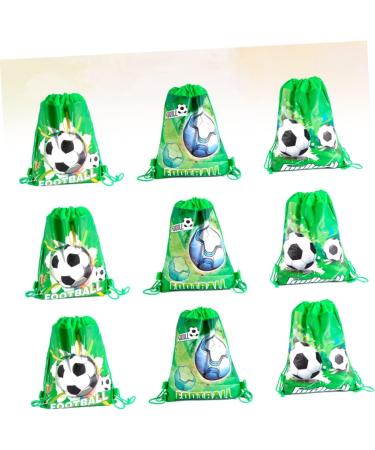 HOMSFOU 9pcs Kids Soccer Ball Kids Birthday Party Bags Gift Bags Football Treat Bags Football Goodie Bags Drawstring Burlap Bag Party Cookie Bag Kids Football Child Beam Port Storage Box - Buy Online on GoSupps.com