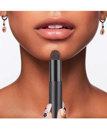 Lipstick Brush Professional Makeup Brush with Lid | Portable Brush Lip Gloss Makeup Brush Makeup Applicator Eyeshadow Brush for Women Girls - Buy Online on GoSupps.com