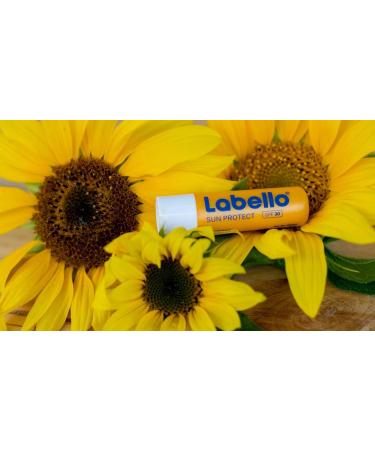Labello Sun Protect Lip Balm (4.8g) - Waterproof SPF 30 Mineral Oil-Free Lip Care for Sun Protection - Buy Online on GoSupps.com