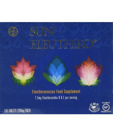 Sun Chlorella Sun Eleuthero Tablets 200 mg Pack of 240 Tablets
