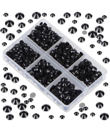 Bulk 6000 Black Non Hotfix Rhinestones Set with Tools for Nail Art & DIY Crafts - Buy Online on GoSupps.com