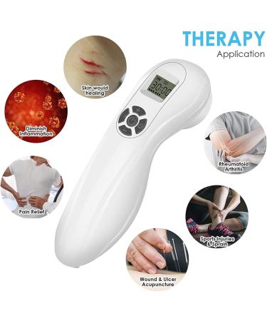 Handheld Illuminator Portable Home Pain Relief Device with Pulse Multi-Speed Adjustment for Knee Shoulder Back Joint and Muscle Pain Relief for Humans and Animals - Buy Online on GoSupps.com
