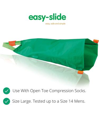 Easy Slide Open Toe Compression Sock Aid - Large Size | Stocking Donner Tool for Easy On Applicator | Compression Stockings Helper Device - Buy Online on GoSupps.com
