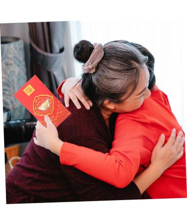 Lurrose 2pcs Red Envelope New Year Money Pocket Lai See Envelopes 2023 New Year Envelopes New Year Red Pocket Paper Gift Bag Spring Festival Red Packet Gold Foil Chinese Style Zodiac Bag - Buy Online on GoSupps.com