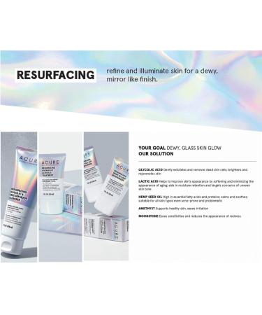 Acure Resurfacing Inter-Gly-Lactic Shimmer Serum 0.67 fl oz - Brightening, Exfoliating & Hydrating Formula - Buy Online on GoSupps.com