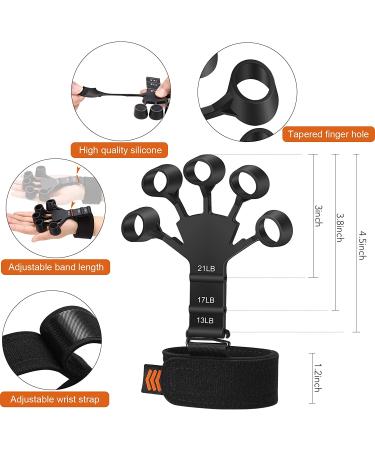 Adjustable Hand Grip Strengthener & Finger Exerciser for Therapy, Rock Climbing & Pain Relief - Arthritis & Carpal Tunnel Support - Buy Online on GoSupps.com