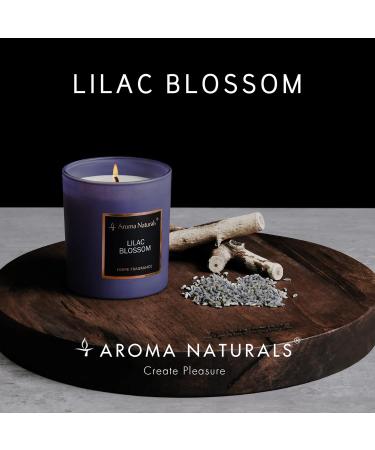 Aroma Natural Luxury Fragrance Candle - 215g Soy Wax 35 Hours Burn Lilac Blossom Purple Flower Home Decor & Gift Ideas - Buy Online on GoSupps.com