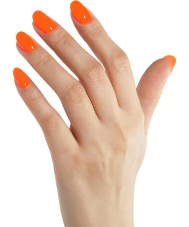 Bluesky Gel Nail Polish Orange Hot Chilli A111 Bright Fire Orange Long Lasting Chip Resistant 10 ml (Requires Curing Under UV LED Lamp) - Buy Online on GoSupps.com