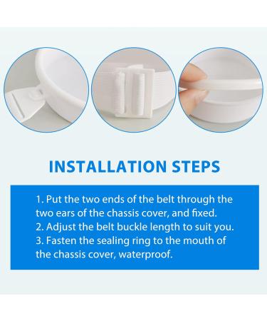 Waterproof Stoma Bathing Cover | Adjustable Colostomy Bag Protection & Shower Shield - Buy Online on GoSupps.com
