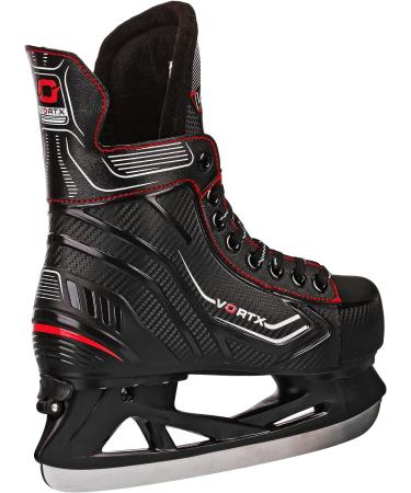 Lake Placid Vortex Adjustable Ice Hockey Skates Medium (Size 3-6) - High Performance Skates for Kids and Beginners - Buy Online on GoSupps.com