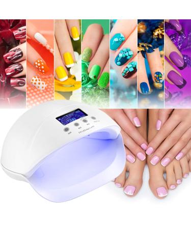 SH-RuiDu LED Nail Dryer | 50W UV Nail Lamp with 3 Timer Settings for Gel Nail Polish - Fast & Efficient Curing - Buy Online on GoSupps.com