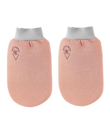 Healeved 2pcs Double Sided Bath Gloves Bath Cloths for Adults Bath Scrub Scrubs for Men Bath Scrub Mitten Body Exfoliator Mitt Skincare Exfoliating Mitts Body Scrubber Body Scrubbing Glove 20X15X1CM