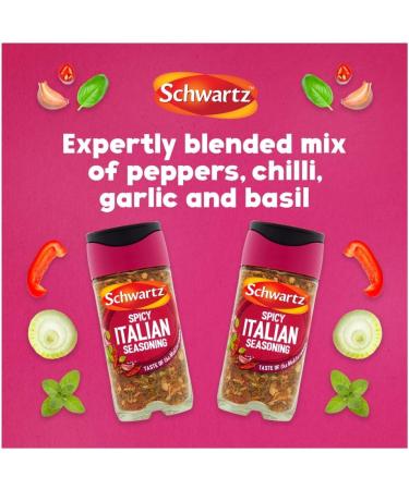 Schwartz Spicy Italian Seasoning 42g - Authentic Blend for Bold Flavors - Buy Online on GoSupps.com