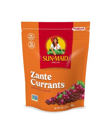 Sun-Maid California Zante Currants Snack Bags Whole Natural Dried Fruit No Artificial Flavors Non-GMO Vegan And Vegetarian Friendly 8 Ounce , Pack of 1 8 Ounce (Pack of 1)