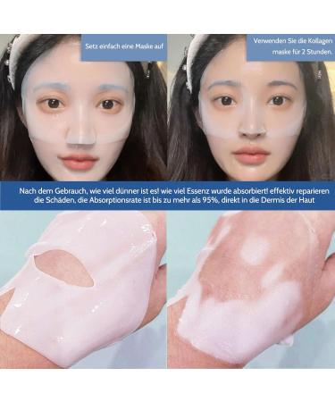Korean Organic Collagen Real Deep Mask | Anti-Wrinkle Lifting Overnight Sheet Mask with Hydrolyzed Collagen - Shop Internationally! - Buy Online on GoSupps.com