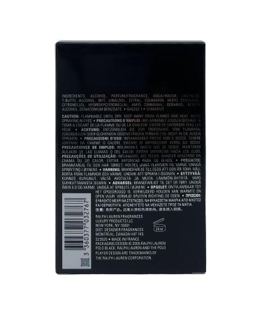 Ralph Lauren Polo Black Eau de Toilette Spray 4.2 Ounce - Buy Online on GoSupps.com