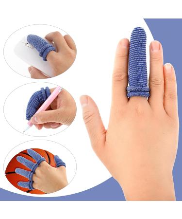Finger Bandage Finger Roll Tubular Bandage Finger Cots Dressings - 40 Pcs, Blue & White - Protects Finger Tips from Sprains and Swelling - 9.3 * 1.2 Inch - Buy Online on GoSupps.com