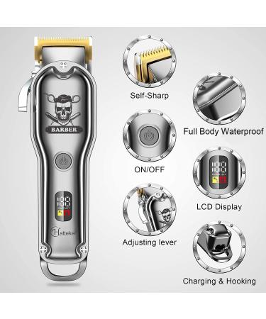 Professional Hair Cutting Kit - Hatteker Cordless Clippers & Beard Trimmer - IPX7 Waterproof - Buy Online on GoSupps.com