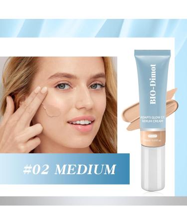 CC Cream for Older Women 2PCS CC Cream Foundation Lightweight Moisturize Natural Coverage Color Correcting Make-Up Base Foundation Travel Size Waterproof Skin Tone Adjusting -3.6 Fl Oz Medium - Buy Online on GoSupps.com