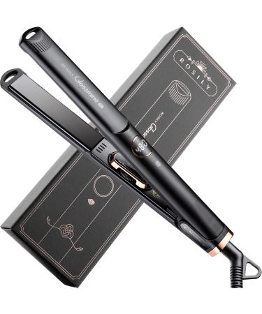 ROSILY Glossmine R3 Hair Straightener 480 Degrees| 1 Inch Nano Titanium Flat Iron Professional | Hair Straightening Iron with LCD Display and Lock | Dual Voltage Adjustable Temperature 140?-480? Golden Black - Buy Online on GoSupps.com