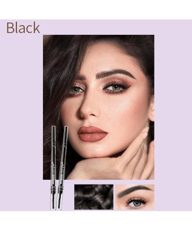 Dual-Sided Brow Pencil - Eye Brow Makeup Pencil Water Proof | Anti-Smudge Eyebrow Pencil Interchangeable Tip for Mother Kagrote Black - Buy Online on GoSupps.com
