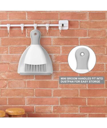 Taozers Dustpan and Brush with Cleaning Brush Combo for Home Desktop Sofa Keyboard Sweeping - Buy Online on GoSupps.com
