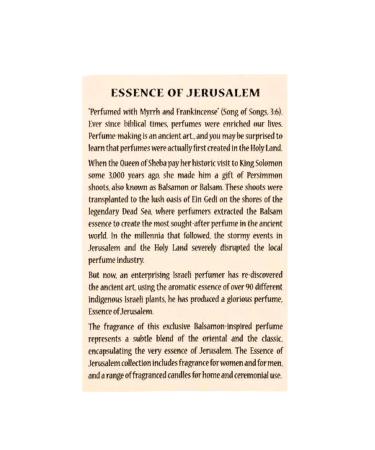 Ein Gedi Essence Of Jerusalem Eau De Toilette Spray Cologone For Men 100ml (3.4 Fl. Oz) Perfumed With Myrrh Frankincense And Fragrances From The Bible. (100ml Eau De Toilette Spray) 3.4 Fl Oz (Pack of 1) Eau De Toilette Spray - Buy Online on GoSupps.com
