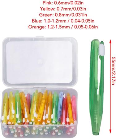 Interdental Brush for Adults & Kids | Orthodontic Tooth Cleaning | Dental Hygiene Flosser Tool - Buy Online on GoSupps.com
