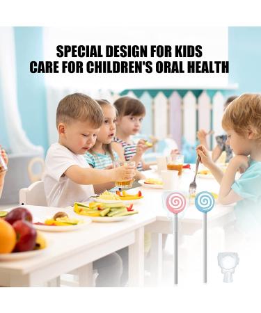 Y-Kelin Kids Tongue Cleaner Set - Lollipop Shape Silicone Tongue Brush for Kids - Reduce Bad Breath - 2 Pack - Buy Online on GoSupps.com