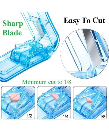 Buy Pill Cutter & Splitter for Easy Cutting of Small/Large Pills | Keychain Pill Holder Included | Made in USA - Buy Online on GoSupps.com