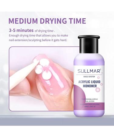 SULLMAR Odorless Acrylic Monomer Liquid for Nails - 40ml/1.35FL.OZ - Buy Online on GoSupps.com