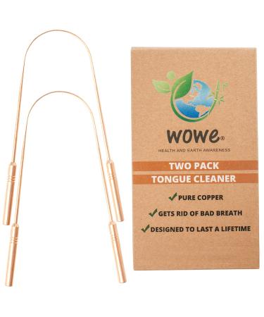 Wowe Pure Copper Tongue Cleaner 2 Pack