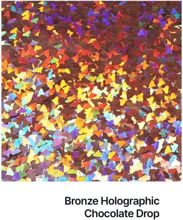 Hemway Ultra Schlitter 1/5 0.2 5mm - Chocolate Bar Shaped Glitter for Art Crafts & Cosmetics - 50g Bronze Holographic Glitter - Buy Online on GoSupps.com
