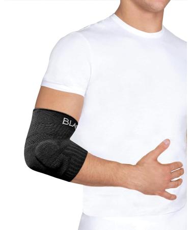 Blackrox Elbow Bandage - Comparison Winner 2024 | Gr.S-L | For Sports Golf Tennis & Bodybuilding | Unisex | Lumioro | Black Gr.S - Buy Online on GoSupps.com