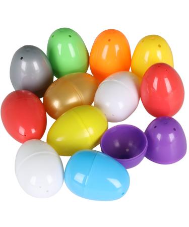 TRIXES Pack of 12 colorful Easter eggs (empty) to fill yourself as he surprise
