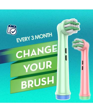 Kids Replacement Toothbrush Heads for Braun Oral-B | Soft Bristles for Cavity Protection | Compatible with Electric Toothbrushes for Ages 3 - Buy Online on GoSupps.com