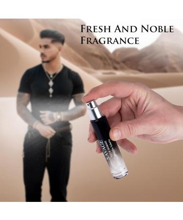 Savage for Men Edt Top notes of Calabrian Bergamot & Blend of Pepper Ferrera Lavender & Vetiver Fresh & Woody Fragrance for Everyday Use 0.5 fl Oz (15ml) Bottle for Home & On-The-Go Use Tsa Ready - Buy Online on GoSupps.com