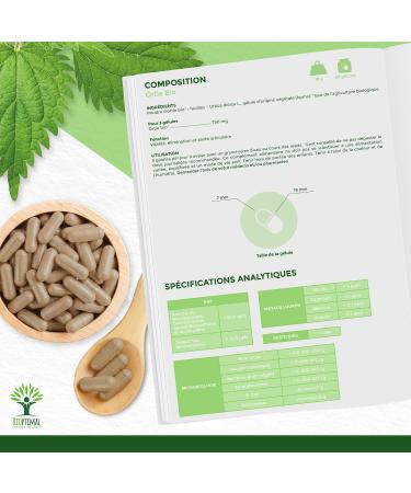 Ortie Bio - Bioptimal - Compl ment Alimentaire - Silicium Organique - Poudre de Feuille Ortie Pure - Articulation Peau Circulation - 250 mg/g lule - Cultiv en France - Certifi Ecocert - 60 g lules 60 unit (Lot de 1) - Buy Online on GoSupps.com