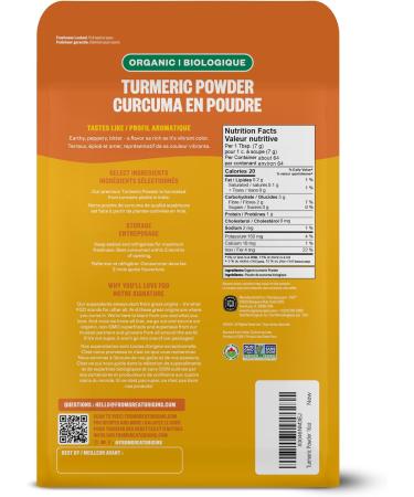FGO Organic Turmeric Powder w/Curcumin 100% Raw from India 16oz (Pack of 1) - Buy Online on GoSupps.com