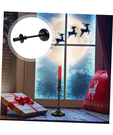 Zerodeko 7 Pcs Wrought Iron Decorative Candle Holder Vintage Candle Holder Metal Candle Holder Retro Candleholder Chicken Wings Fireplace Stand Pillar Candle Holder Christmas Candle Holders Blackx7pcs 26x10cmx7pcs - Buy Online on GoSupps.com
