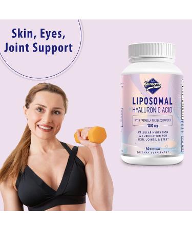 Liposomal Hyaluronic Acid 1000mg Capsules with Tremella Polysaccharides - Skin Hydration & Anti-Aging Supplement - 1Pack - Buy Online on GoSupps.com