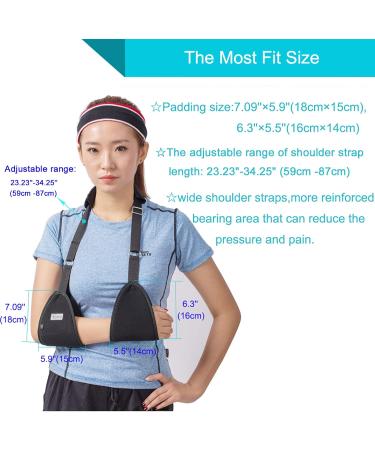 Triangle Dislocated Arm Sling - Medical Shoulder Immobilizer for Rotator Cuff Wrist & Elbow Support - Lightweight & Comfortable Brace for Broken & Fractured Arms - Buy Online on GoSupps.com