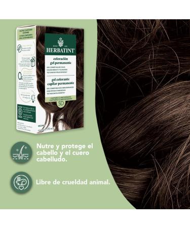  Herbatint Herbatint 5D Permanent Hair Colour Gel Light Golden Brown 170ml Ammonia-free optimal grey coverage vegan formula with 8 organic plant extracts - Buy Online on GoSupps.com