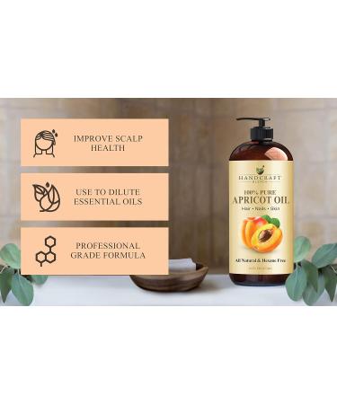 Handcraft Blends Radiant Glow Set: Apricot Kernel Oil (16 Fl Oz) and Lemon Essential Oil (4 Fl Oz) 100% Pure & Natural for Brightening Skin and Invigorating Massage - Buy Online on GoSupps.com